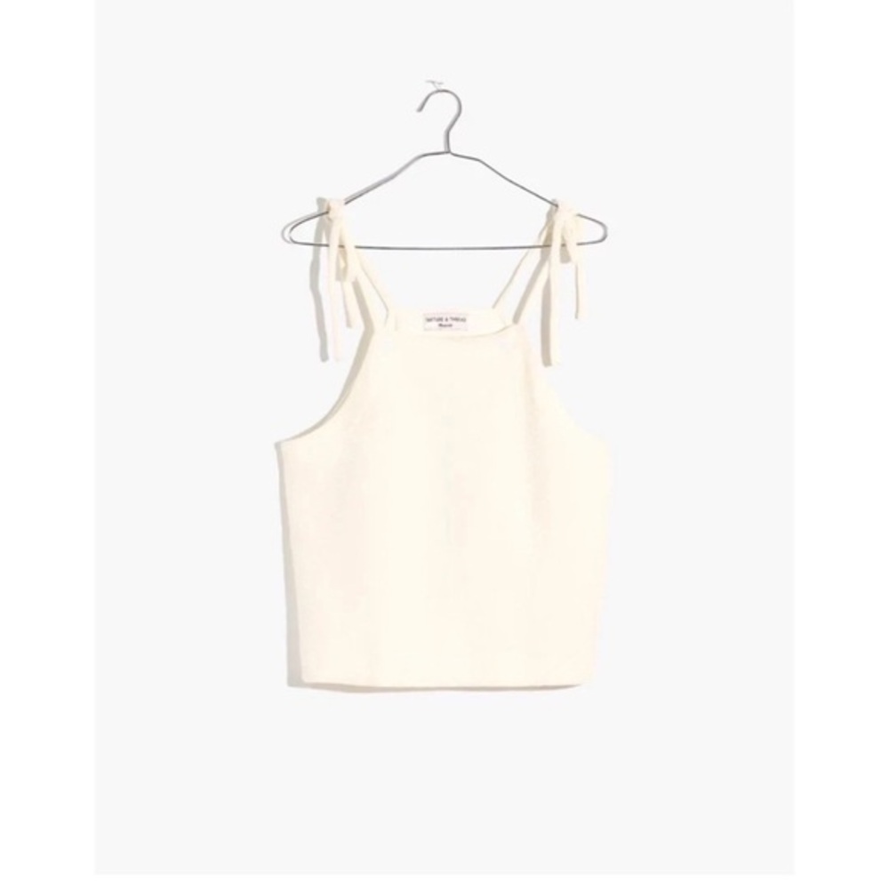 Madewell - Cotton Tie Strap Tank - Picture 2 of 8